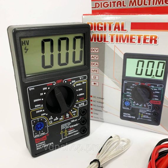 Мультиметр для домашних измерений HAOYUE DT860C/700C, Компактный мультиметр для электротехников GD-97 | Зображення 5