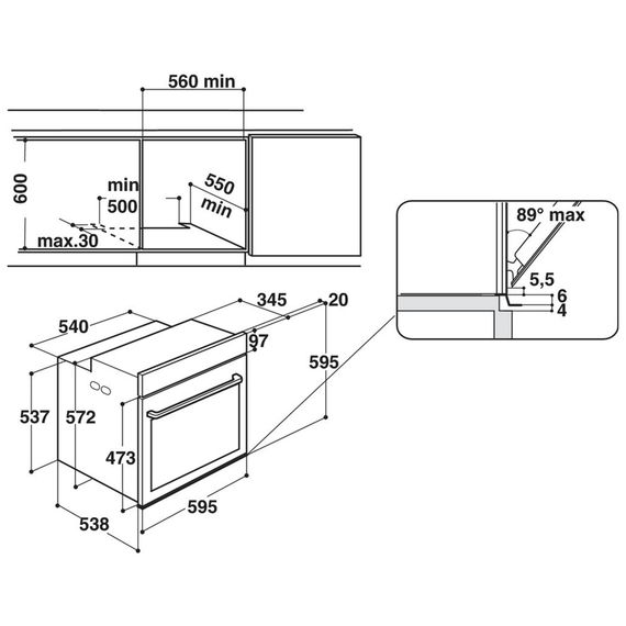 Духова шафа Whirlpool AKZ96220WH | Зображення 7