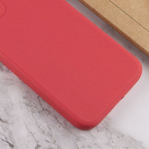 Силиконовый чехол Candy Full Camera для Apple iPhone 12 Pro Max (6.7") Красный / Camellia | Зображення 2