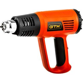 Строительный фен GTM HG2000E, 2000Вт, 80-600С, 300/500л/мин (HG2000E)