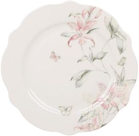 Тарілки порцелянові "Pink Orchid" Ø19.5см, 6 обідніх тарілок