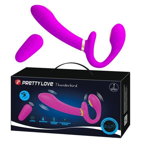 Страпон - Pretty Love Thunderbird Harnessfree Stimulator Purple Sex Aura