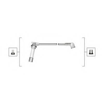 Комплект дротів запалювання (вир-во Magneti Marelli кор.код. MSQ0078) MAGNETI MARELLI 941319170078 на MAZDA ETUDE V (BA)