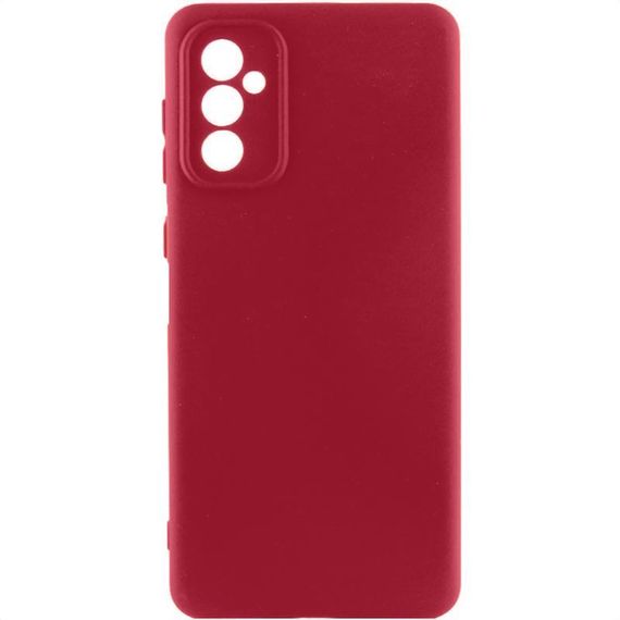 Чехол TPU GETMAN Liquid Silk Full Camera для Samsung Galaxy A55 Красный / Dark Red