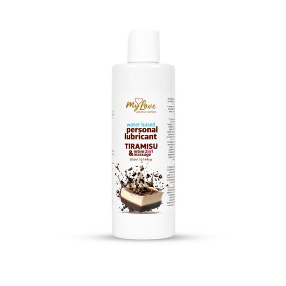 2в1 лубрикант та масажний гель - MyLove Aroma Series Intim&Massage Tiramisu, 300 мл Sex Aura