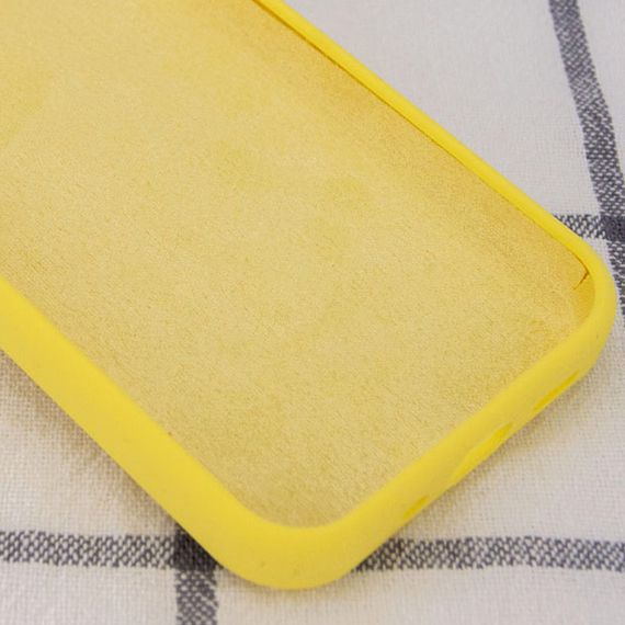 Чохол Silicone Case Full Protective (AA) NO LOGO для Apple iPhone 15 Pro Max (6.7") Жовтий / Yellow | Зображення 5