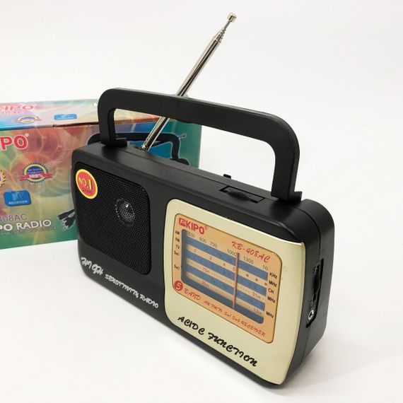 Радіо приймач з вбудованим акумулятор з хорошим прийомом для дачі KIPO KB-408 AC, Am радіоприймач Радіо WB-52 | Зображення 3