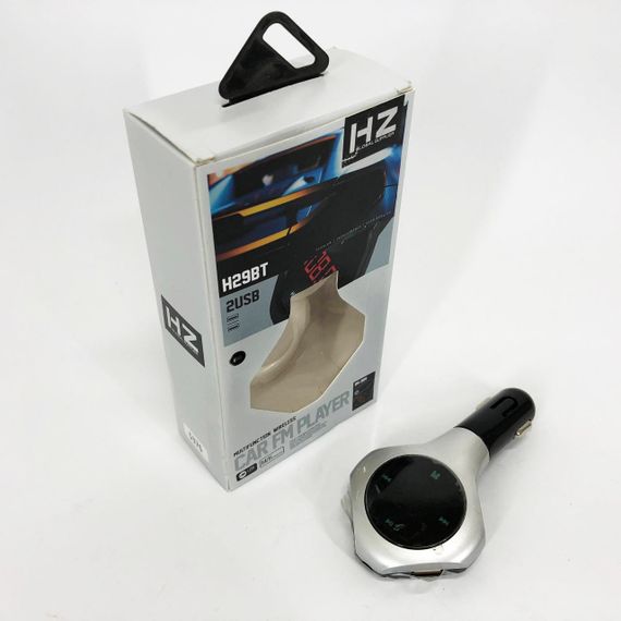 FM модулятор з bluetooth H29 BT, Зарядний пристрій з адаптером для прикурювача, Якісний фм модулятор MO-65 | Зображення 1