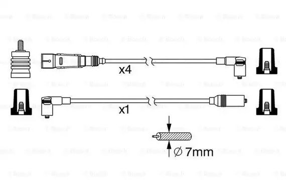 Комплект дротів запалювання VW PASSAT, SEAT IBIZA, BOSCH (0986356342) | Зображення 4