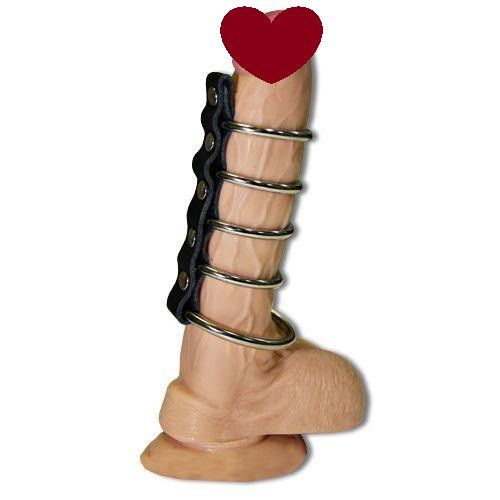 Насадка на член із п'ятьма металевими кільцями sexstyle