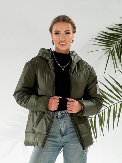 Утеплена куртка, арт.417/1, хакі | Зображення 3