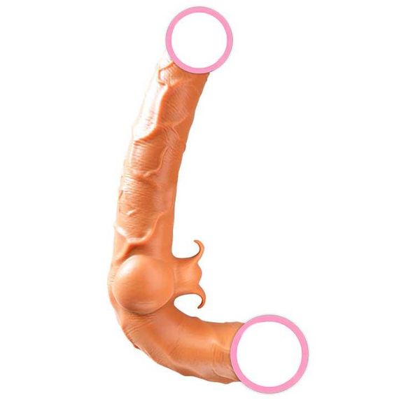 Безремневий силіконовий страпон із вібрацією Strapless Strap on