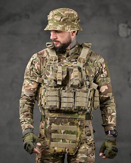 Плитоноска 4 быстрых сброса  Cordura мультикам ВТ7929 | Зображення 2