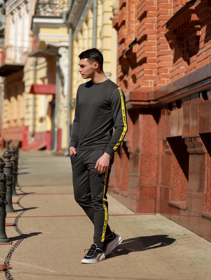 Костюм лампас ОФФ антрацит S XL | Зображення 3