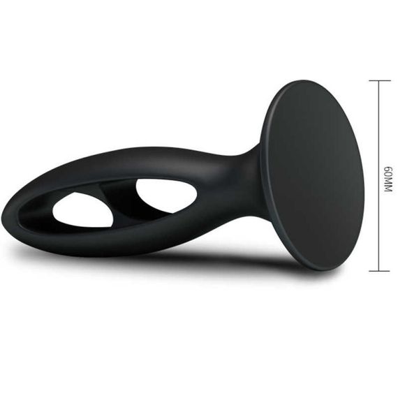 Анальна пробка з присоскою Fabulous Silicone, чорна Sex Aura | Зображення 4