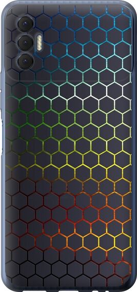 Чехол на Tecno Spark 8p KG7n Переливающиеся соты "498u-2526-17620"
