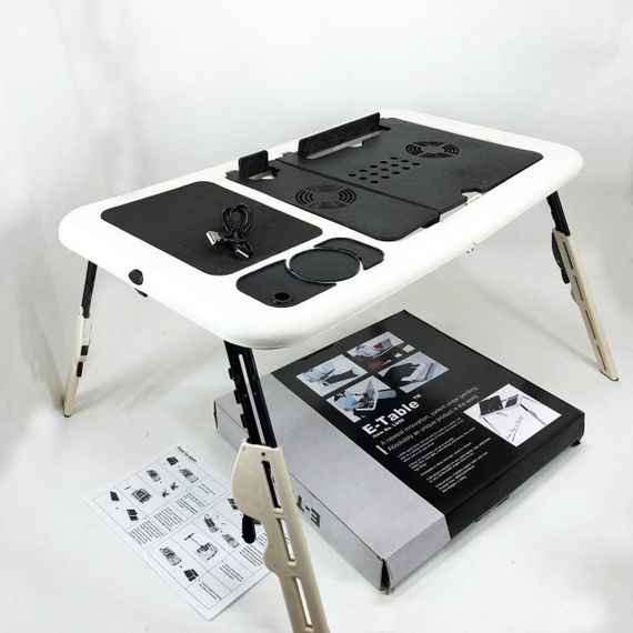 Стол подставка с вентиляцией LD-09 E-Table, Регулируемая подставка столик для PS-432 ноутбука прочный | Зображення 3