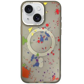 Чохол TPU+PC Flush with MagSafe для Apple iPhone 15 (6.1") Titanium grey