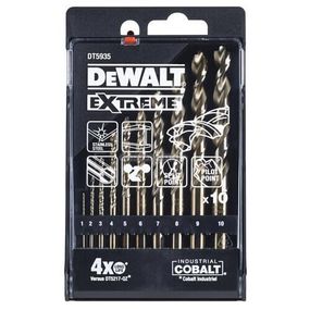 Набір свердел по металу 10шт DeWALT DT5935