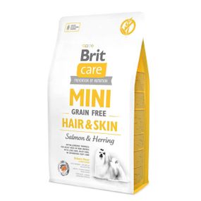 Brit Care GF Mini Hair&Skin 2 кг сухий корм для собак малих порід здорова шкіра і шерсть