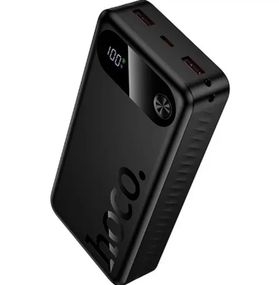 Power Bank павербанк Hoco J154A портативная быстрая зарядка 20000 mAh 3 порта USB Type-C USB-A LED-дисплей 22,5 Вт Черный