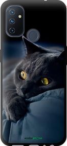 Чохол на OnePlus Nord N100 Димчастий кіт "825b-2130-2448"