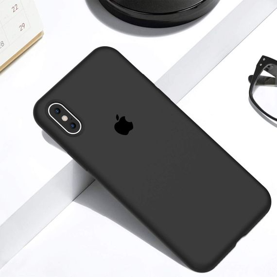 Чехол Silicone Case Full Protective (AA) для Apple iPhone XR (6.1") Черный / Black | Зображення 3