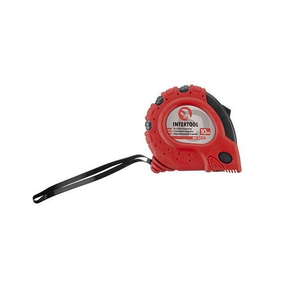 Рулетка з фіксатором 10 м "Супер Магніт" INTERTOOL MT-03101 | Зображення 1