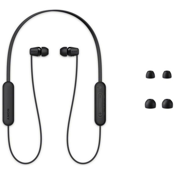 Навушники Sony WI-C100 Black (WIC100B.CE7) | Зображення 1
