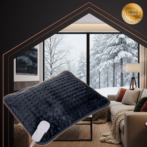 Електрогрілка для спини та шиї RUHHY 40×30 см, 4 режими, сіра | Зображення 3