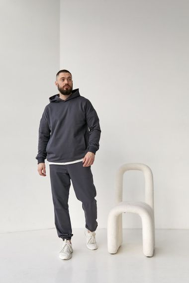 Чоловічий спортивний костюм колір графіт р.S 421100 | Зображення 3