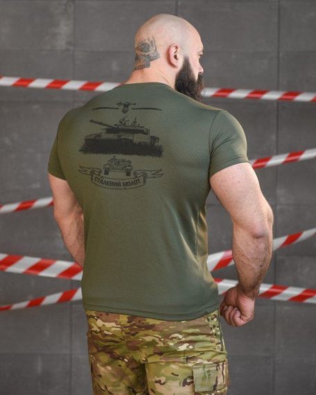 Тактична потоотводна футболка SABUR танкіст олива НП5190 | Зображення 2