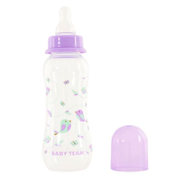Бутылочка для кормления с силиконовой соской 1121_фіолетовий 250 мл | Зображення 1