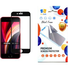Стекло защитное Drobak Apple iPhone SE 2022 (Black) (505047)