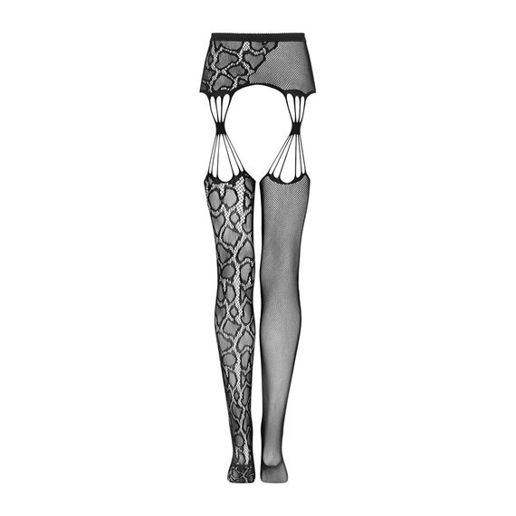 Еротичні колготки-бодістокінг Obsessive Garter stockings S821 S/M/L | Зображення 5