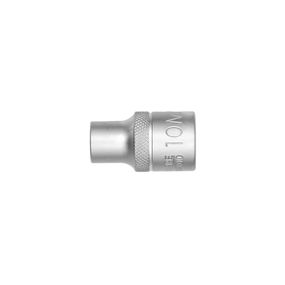 Головка торцева шестигранна, 1/2IN, коротка, SW10, RED STRIPE