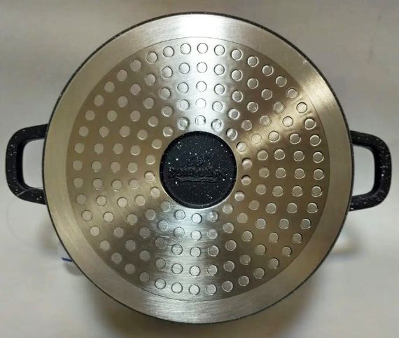 Кастрюля Bohmann BH 7350-22 MRB 22 см 3л двойное дно мраморное покрытие | Зображення 8