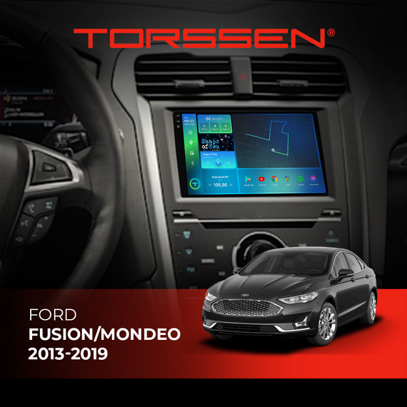 Штатна магнітола Torssen 2K Ford Fusion/Mondeo 2013-2019 з кнопками F98256 4G Carplay DSP