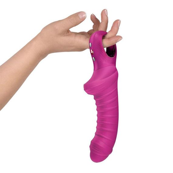Вибратор для точки G Fun Factory TIGER Magenta, ребристый, подходит для анальной стимуляции Sex Aura | Зображення 2