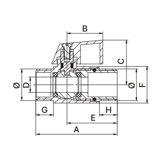 Кран "мини" Europroduct EP.530 - 1/2" ШШМ (EP6024) | Зображення 1
