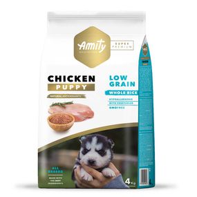 Корм Amity Super Premium Puppy сухой с курицей для щенят всех пород 4 кг