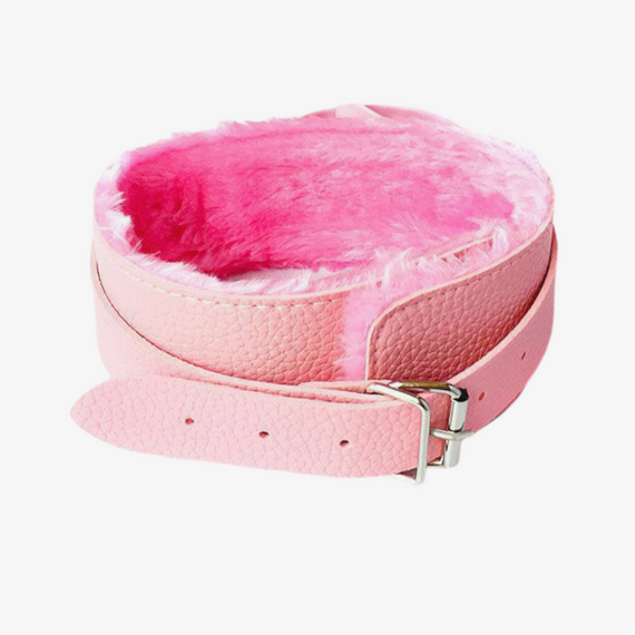 БДСМ ошейник «Soft hugs», цвет розовый sexstyle | Зображення 1