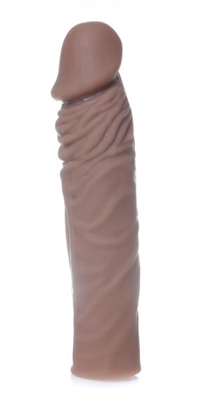 Насадка презерватив удлиняющая Boss Series - Perfect Sleeve Mulatto ( extends 4 cm ), BS6700082 sexstyle | Зображення 3