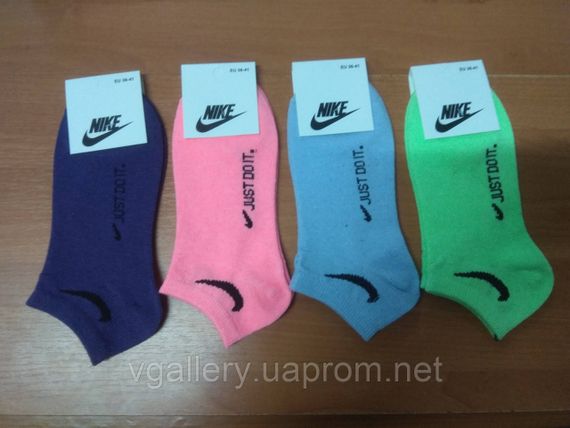 Шкарпетки низькі Nike різні кольори, жіночі шкарпетки Найк різнокольорові, спортивні шкарпетки | Зображення 2