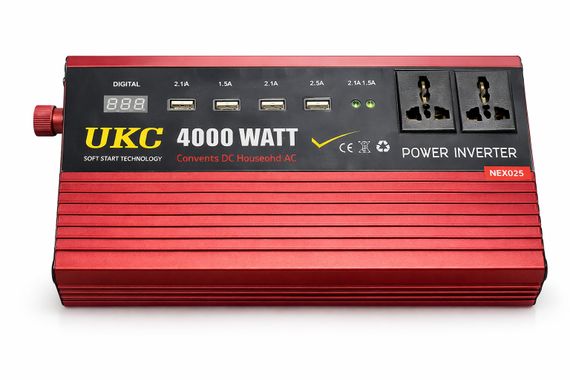 Перетворювач напруги Power Inverter 4000W з 12V на 220 | Зображення 2