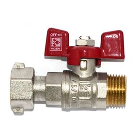 Кран кульовий 1/2”  ВЗ з накидною гайкою Koer KR0164