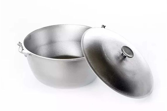 Котел алюминиевый с крышкой и дужкой 265мм 6л СИЛА