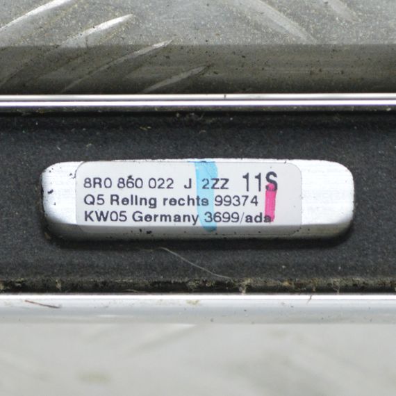Рейлінг даху правий Audi Q5 8R релінг на дах планка дуга Ауді ку5 8R0860022J | Зображення 9
