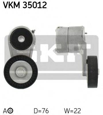 Натяжний ролик, полікліновий ремінь (Вир-во SKF) SKF VKM35012 на OPEL ASTRA G Наклонная задняя часть (F48_, F08_)