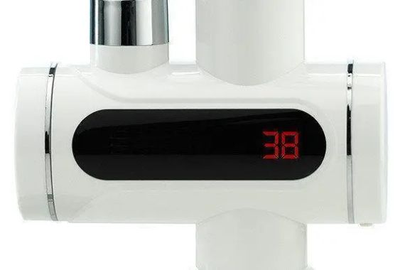 Проточний водонагрівач з LCD екраном , водонагрівач, кран | Зображення 2